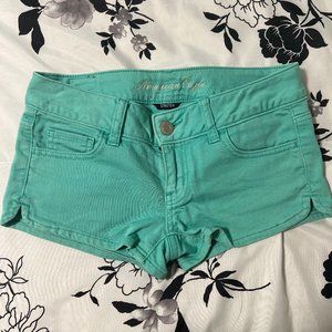 American Eagle Low-Rise Denim Short Shorts
